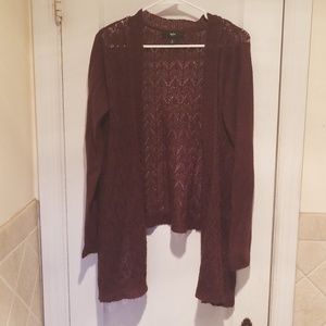 Maroon cardigan